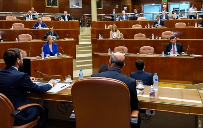 En su mensaje anual en Diputados, Uñac marcó los logros de su gestión y realizó diversos anuncios