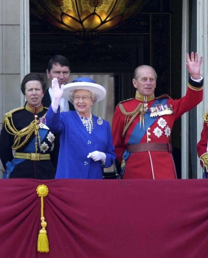 Isabel II de Inglaterra y el príncipe Felipe