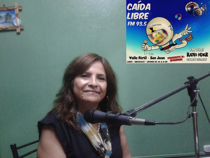 Lilian Baez en el programa &quot;Caida Libre&quot; en la 93.5