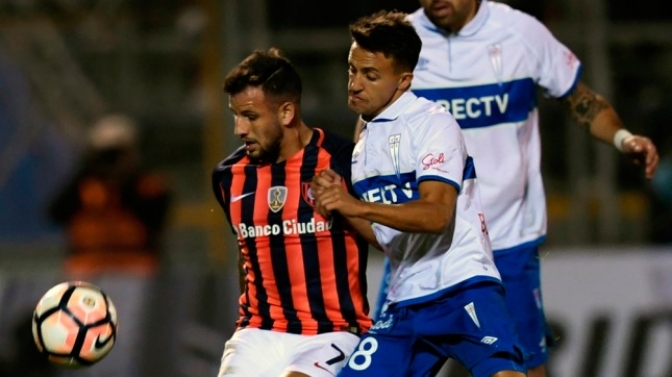 San Lorenzo y La Católica igualaron 1 a 1 en Chile