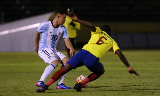 Sudamericano Sub 20: Argentina fue goleada por Ecuador