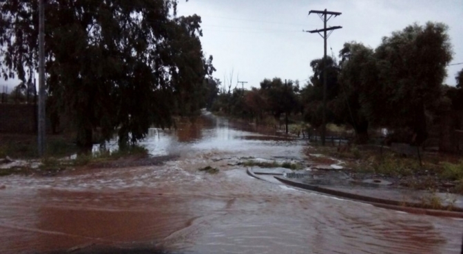 Informe de situación tras las lluvias en el noreste de la provincia y vientos en el Gran San Juan