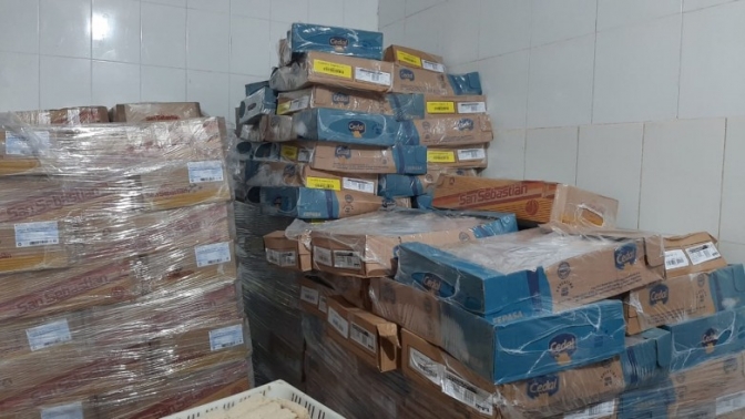 Intervinieron parte de un cargamento de pollo