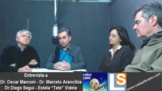 Entrevista al Dr.Marcelo Arancibia, Dr.Oscar Marconi, Dr.Diego Segui y Estela &quot;Tete&quot; Videla por &quot;Unidos por San Juan&quot; en Caida Libre