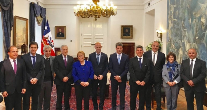 Uñac se reunió con Bachelet