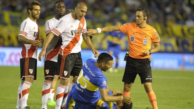 Patricio Loustau al Superclásico Boca River