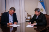El gobernador Uñac recibió al intendente de Las Heras, provincia de Mendoza