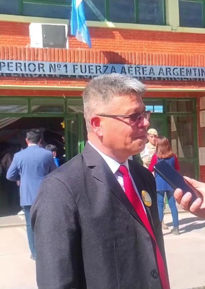 El Colegio Fuerza Aérea Argentina celebró sus 53 años con un emotivo acto y palabras del rector David Reinoso