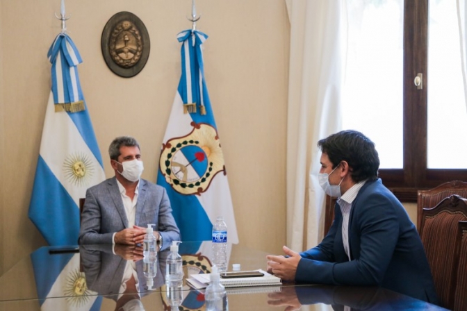 Situación hidríca, eje de la reunión del Gobernador con el ministro Ariel Lucero