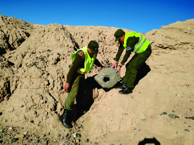 Hallan una pieza arqueológica considerada patrimonio cultural