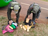 Secuestran 12 kilos de marihuana y detienen a dos hombres de nacionalidad paraguaya
