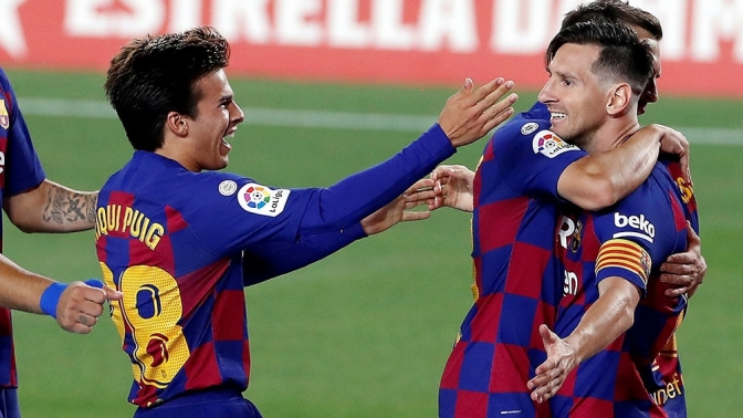 Barcelona, con Messi que marcó el gol 700, igualó ante el Atlético Madrid