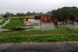 Intensas lluvias en Corrientes: cortes de energía, voladura de techos y evacuados en Ituzaingó