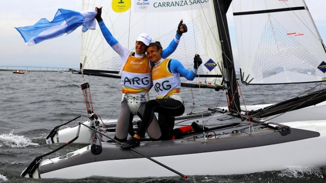 Lange y Carranza Saroli campeones olímpicos en vela