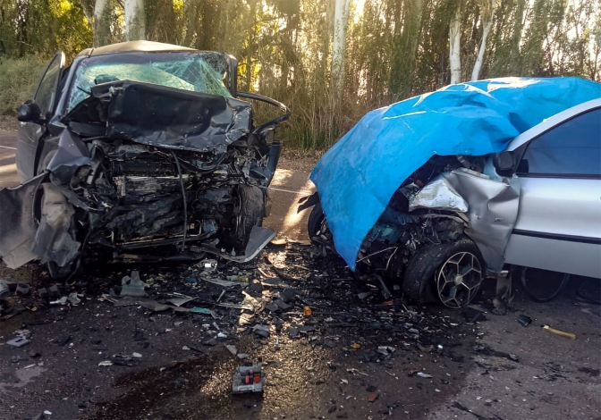 Cinco muertos tras un choque frontal en la localidad mendocina de Lavalle