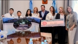 Orrego recibió a los alumnos sanjuaninos ganadores del primer premio nacional de robótica