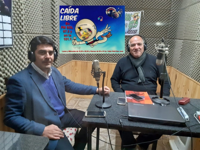 Dr. Javier Cortez Soria en el programa &quot;Caida Libre&quot; en la 97.5 Valle Fértil