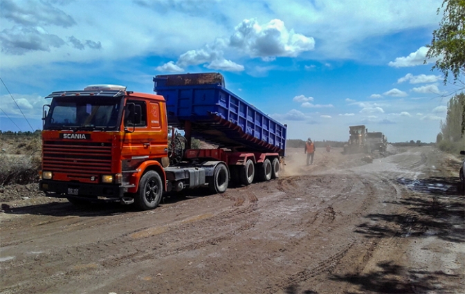 Inician la pavimentación del Circuito Fiorito en Sarmiento