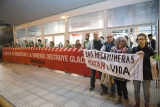 Bloqueo de Greenpeace en la Muestra Anual de Minería