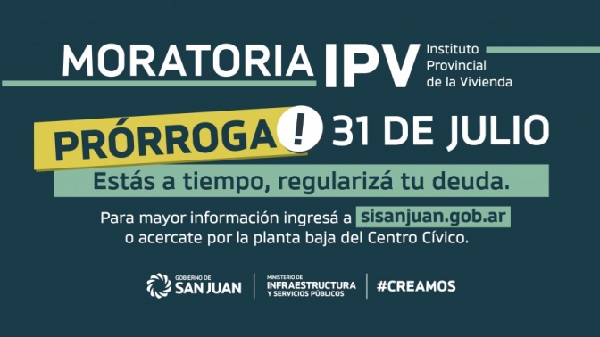 Se extiende el plazo del Plan de Regularización de Deudas del IPV