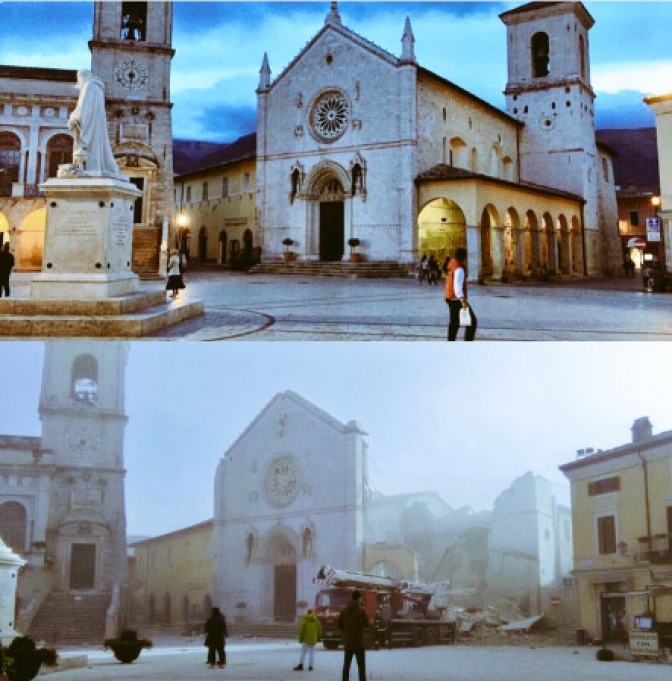Un fuerte terremoto sacudió el centro de Italia