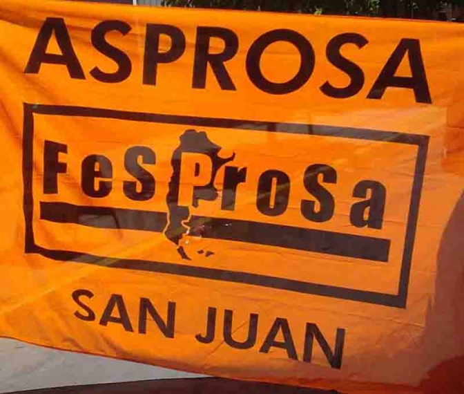 ASPROSA San Juan adhiere al paro nacional de salud