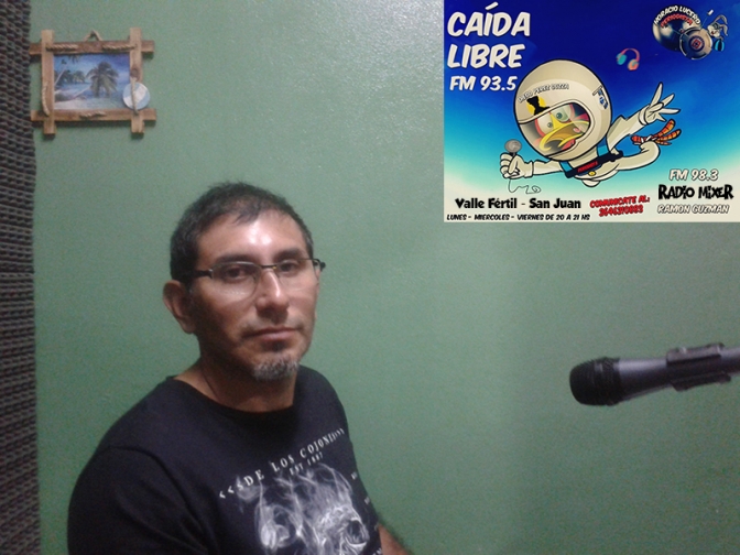 Ariel Elizondo en el programa &quot;Caida Libre&quot; en la 93.5 Valle Fértil