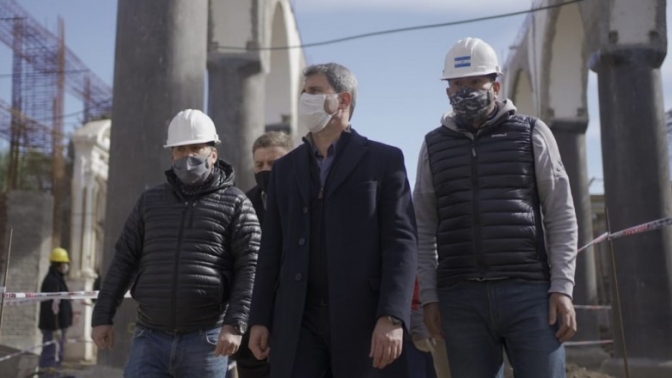 Aniversario de Jáchal: Uñac recorrió diversas obras de relevancia para el departamento