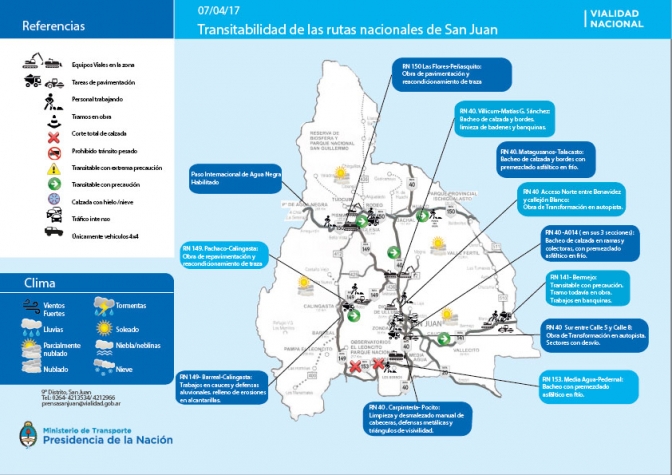 Rutas de San Juan 07/04/2017