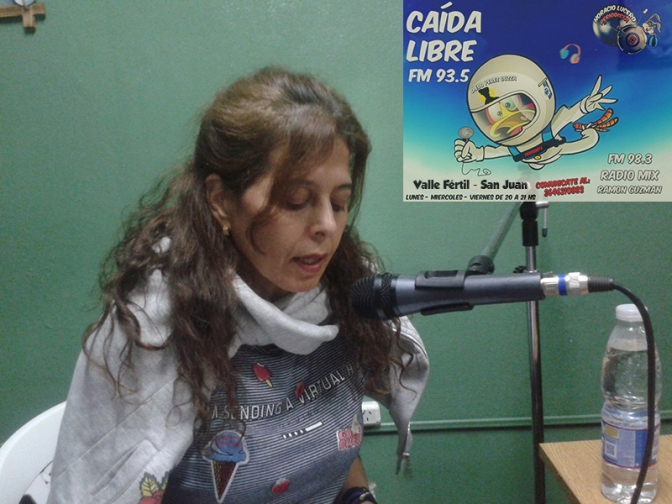 Marisa Perez en el programa &quot;Caida Libre&quot; en la 93.5