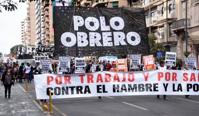 Marcha federal &quot;contra la pobreza&quot; convocada por organizaciones piqueteras