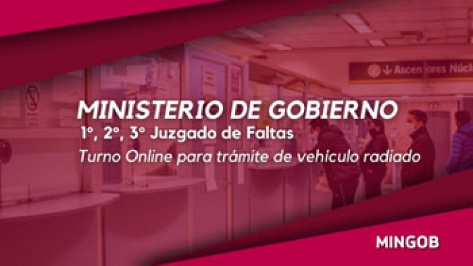 Por vehículo radiado, desde la Justicia de Faltas invitan a solicitar turno