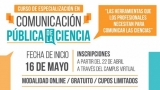 Curso de Especializaci&oacute;n sobre Comunicaci&oacute;n P&uacute;blica de la Ciencia
