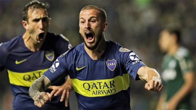 Boca le ganó al Palmeiras en la primera semifinal