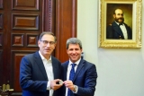 El gobernador Uñac fue recibido por el presidente de Perú, Martín Vizcarra