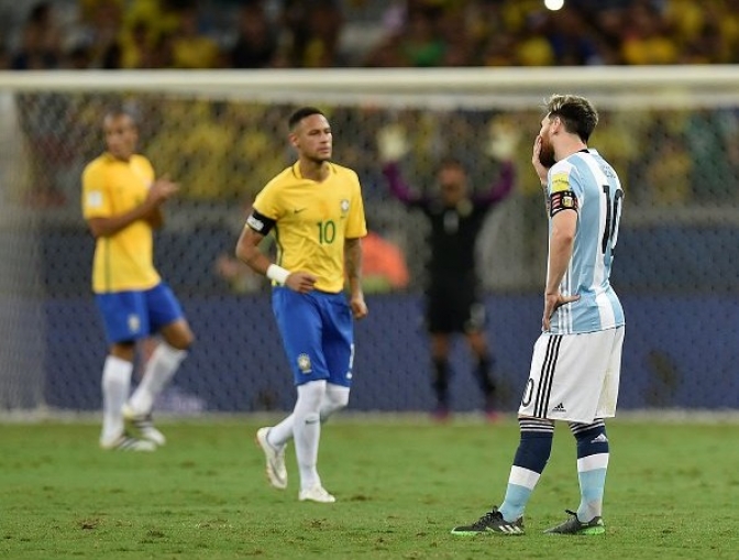 Brasil bailó a la Selección Argentina
