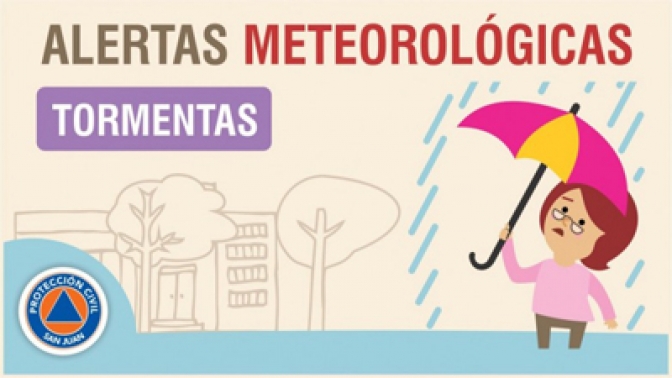 Alerta meteorológica tormentas en San Juan