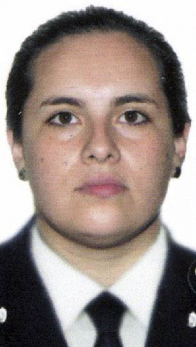 Pamela Frias mujer policía que resultó herida  de siete balazos.