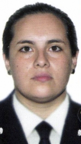 Pamela Frias mujer policía que resultó herida  de siete balazos.