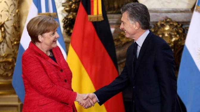 Macri agradeció a Merkel &quot;la confianza y el apoyo&quot;