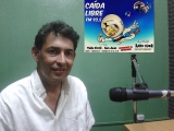 Silvio Atencio en el programa "Caida Libre" en la 93.5