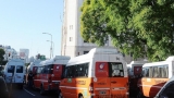 Protesta de combis en el centro
