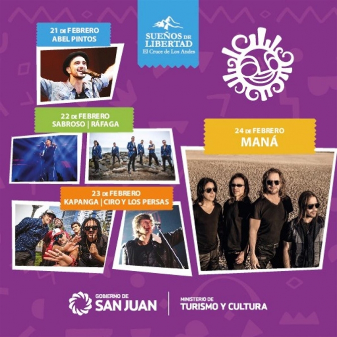Venta de entradas para los shows musicales de la Fiesta Nacional del Sol 2017