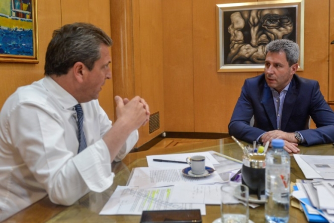 El gobernador Uñac se reunió con el ministro Massa