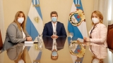Uñac recibió a funcionaria y profesionales del Ministerio de Salud de la Nación