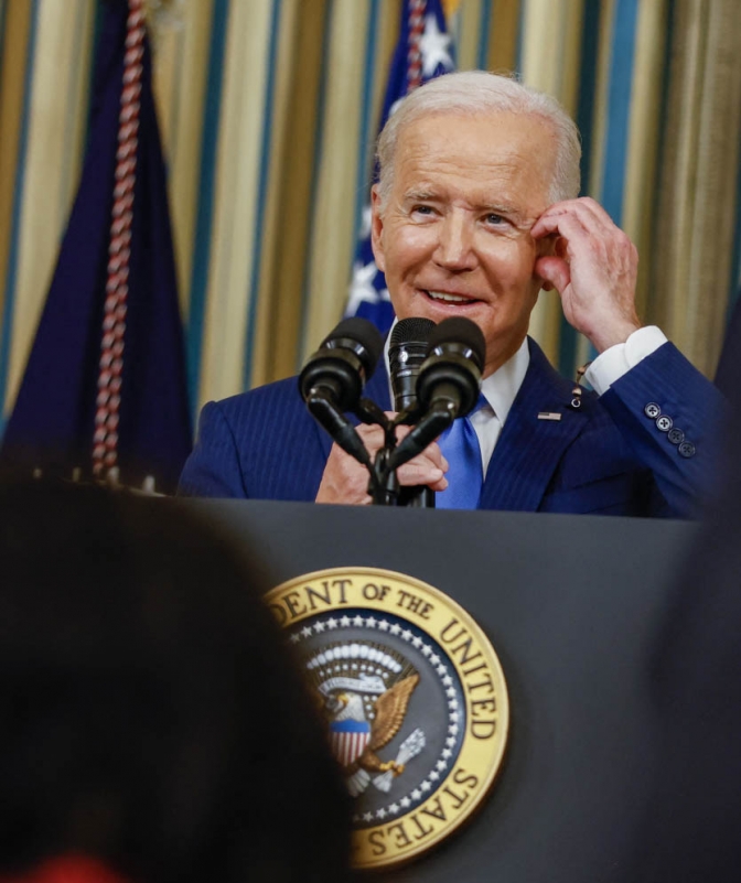 Biden ratificó su &quot;intención&quot; de ir por la reelección y dijo que impedirá la vuelta de Trump