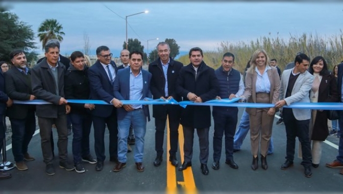 Orrego inaugur&oacute; una obra clave para Angaco y anunci&oacute; nuevos asfaltos que potenciar&aacute;n el acceso al futuro hospital