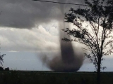 Tornado inquietó a vecinos de Tilisarao y Renca