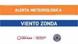 Alerta meteorológica de viento Zonda en San Juan