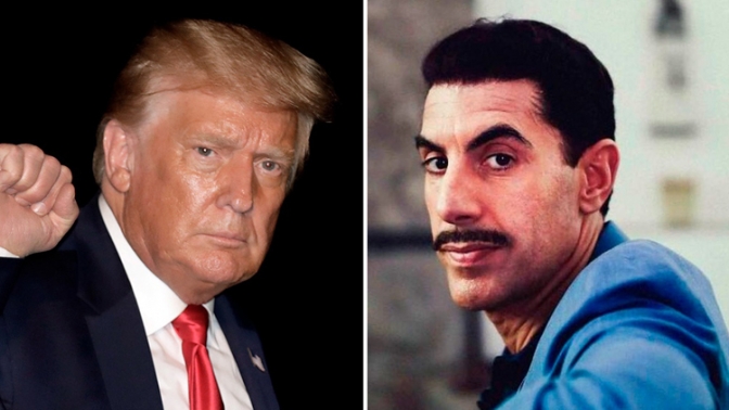 Trump y Baron Cohen enfrentados por la última película del cómico